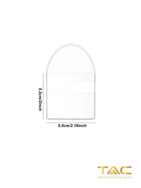 Single Coin Flip - Coin Protection/ Pouch - 50 Pack Medium