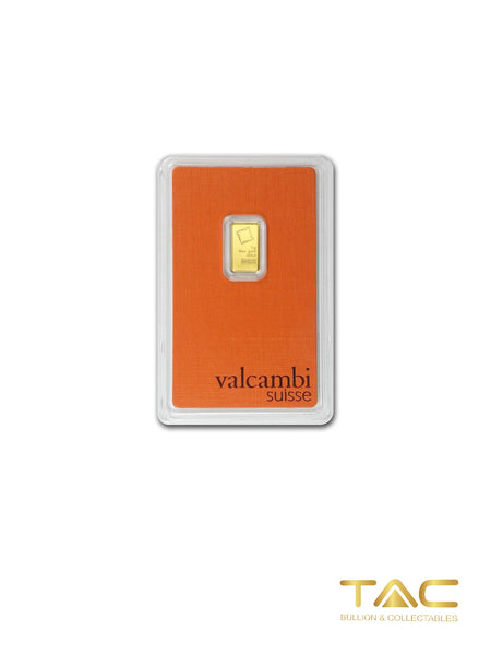 1 gram Gold Bullion Minted - Valcambi Suisse - Valcambi