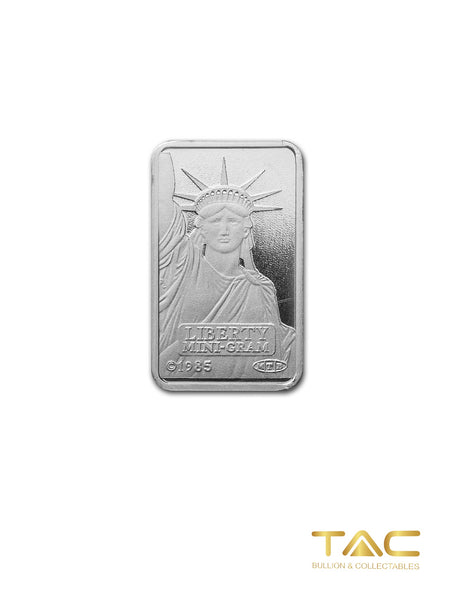 2 gram Platinum Bullion Minted - Statue of Liberty - Credit Suisse