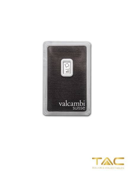 1 gram Platinum Bullion Minted - Valcambi - Valcambi Suisse
